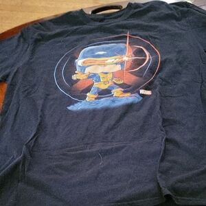 Marvel Black T-Shirt with Cyclops Graphic Pop